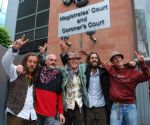 Barton Moss Protectors Outside Manchester Magistrates Court